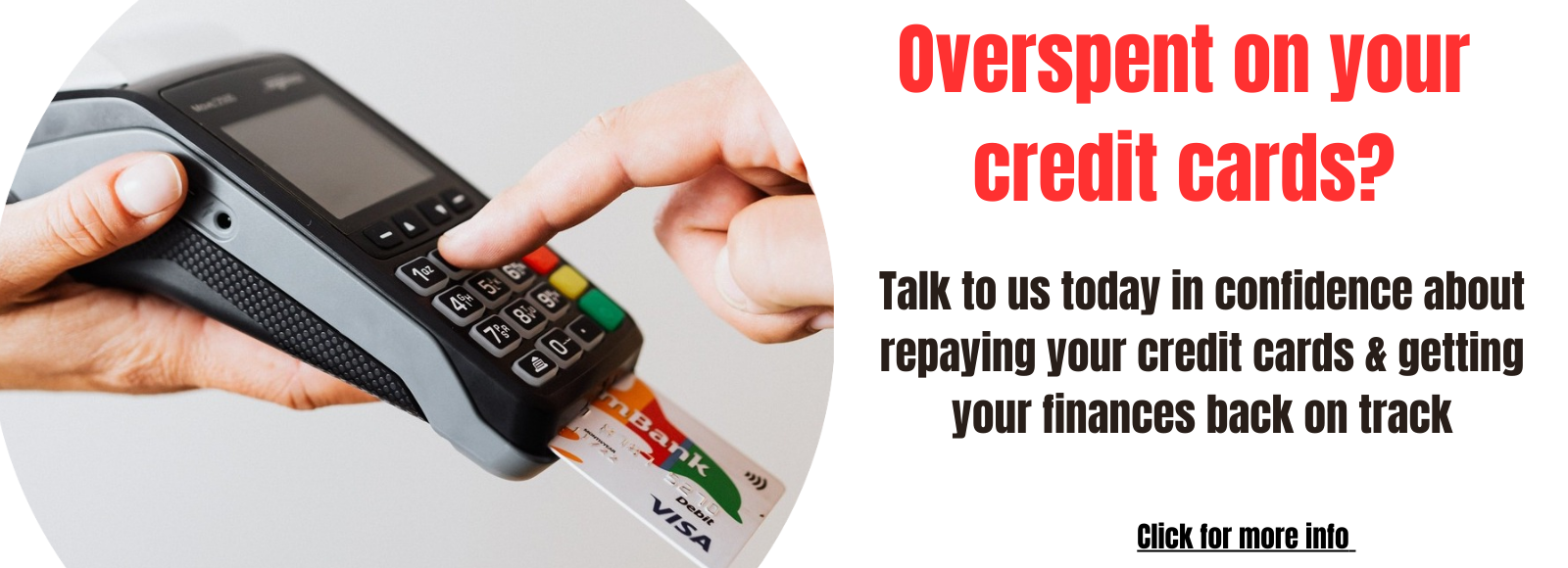 Blackrock Credit Union image for promoting repay credit cards with terminal & credit card